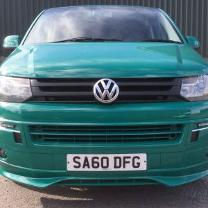 green paint job in vw camper