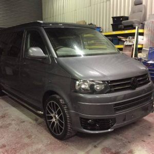 grey campervan