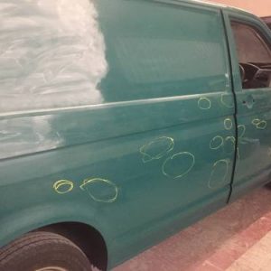 exterior paint job on camper van